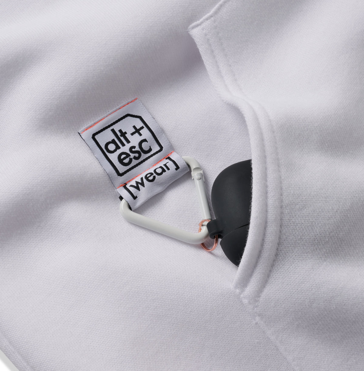 [wear] AirPods® hoodie - white